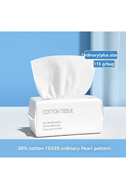 Choice مناديل وجه سميكة للاستخدام مرة واحدة - مناديل قطنية لطيفة وماصة لإزالة...