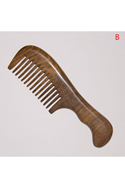 Choice B Natural Sandalwood Hair Combs Anti-Static Wooden Comb Massager Long ...
