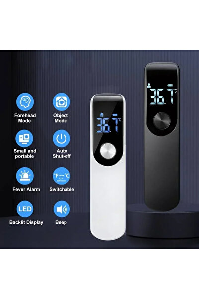 Choice1 مقياس حرارة الجسم بالأشعة تحت الحمراء، أبيض اللون، يعمل بالليزر، لقيا...