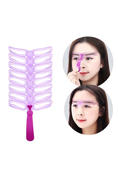 Choice Eyebrow Card 8-piece eyebrow stencil and tool set for creating perfect...