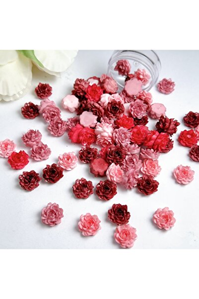 Choice Mixed 50PCS Sweet Luminous Lotus Resin Nail Art Decorations 3D Novelty...