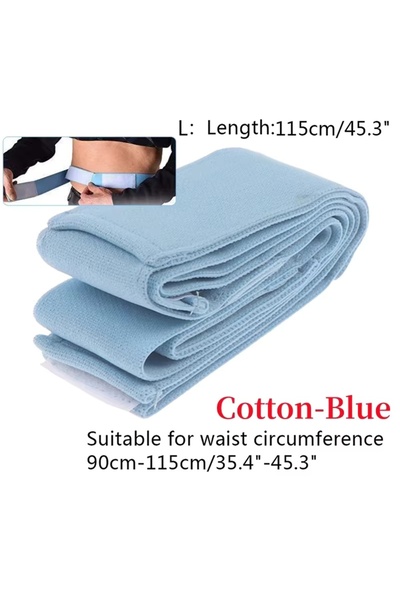 Choice11 حزام غسيل الكلى البريتوني من القطن الأزرق، قابل للتعديل، يسمح بمرور ...