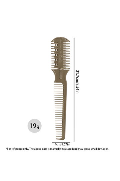 Choice 203K-Glod-1 Hair Cutter Comb with Razor Blades Salon Barber Comb Split...