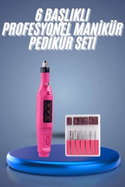 Genel Markalar Profesyonel Manikür Pedikür Seti Törpü Makinesi Protez Tırnak ...