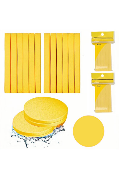 Choice4 عبوة صفراء تحتوي على 48 قطعة من إسفنج الوجه المضغوط، مناسبة لأخصائيي ...