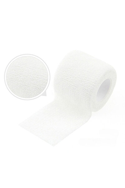 Choice19 ضمادة مرنة بيضاء جديدة ساخنة بطول 4.5 متر وطول 5 سم، شريط لاصق ذاتي،...