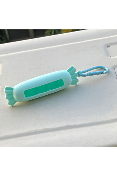 Choice C Cyan Lipstick Silicone Case Creative Lipstick Cover Keychains Anti D...