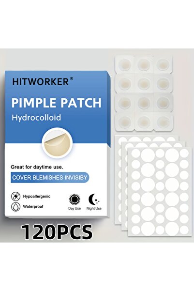 Choice 120pcs Hydrogel Stickers 120pcs, Light Beige Invisible Acne Patches fo...
