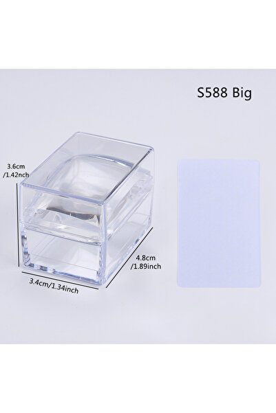 Choice S588 Big Silicone Transparent Nail Art Stamping Kit French For Manicur...