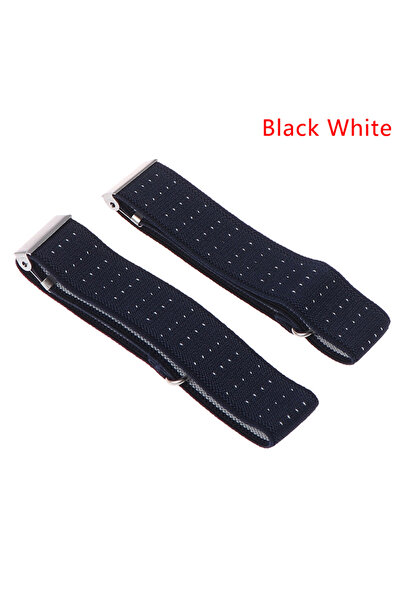 Choice8 حزام قميص مطاطي قابل للتعديل باللونين الأسود والأبيض، مانع للانزلاق، ...