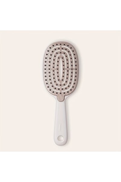 Choice Beige Fashionable Women's Portable Hair Comb Hollow - Out Design Hair ...