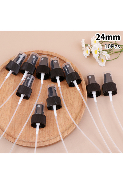 Choice3 10 قطع من رؤوس بخاخات العطور المحمولة السوداء مقاس 24 مم، بديلة لرؤوس...