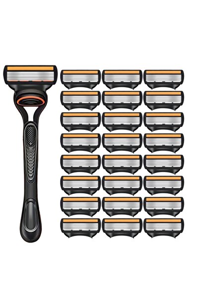 Choice6 ماكينة حلاقة يدوية برأس شفرة مزدوجة الحواف من الفولاذ المقاوم للصدأ، ...