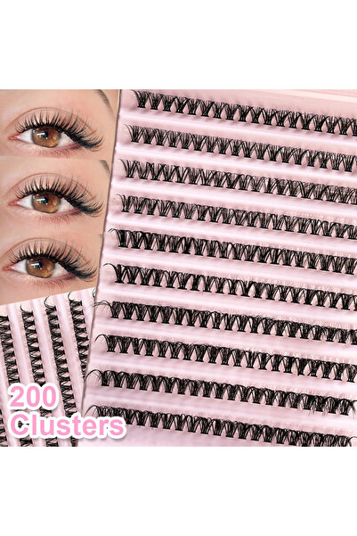Choice Individual Lashes Eyelash tuft 8-16mm 200pcs Cluster Lashes Natural Lo...