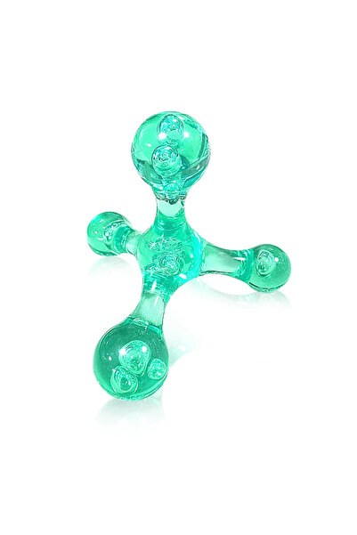 Choice3 أسطوانة تدليك يدوية صغيرة من الكريستال الأخضر للكتف والرقبة والظهر ون...