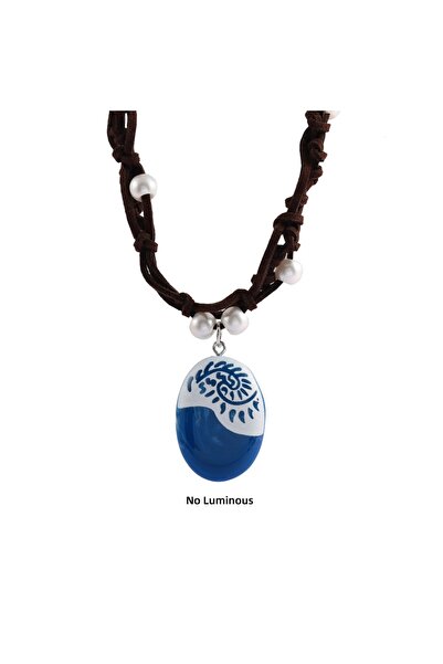 Choice قلادة موانا قطعة واحدة، مصنوعة يدويًا من الجلد المضفر، مناسبة للتنكر، ...