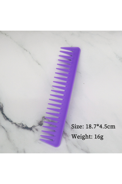 Choice Purple DuoCaiKCS 1pcs Resin Wide Tooth Curly Hair Salon Hairdressing C...