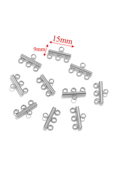 Choice Z1192S3، 10 قطع من مشابك مطلية بالذهب من الفولاذ المقاوم للصدأ، موصلات...