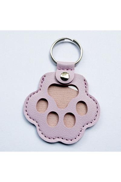 Choice purple Dog Hair Collector Keychain Leather Pet Memorial Keepsake for D...