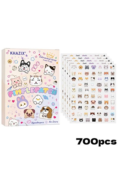 Choice 700 قطعة متعددة الاستخدامات من لصقات حب الشباب على شكل قطط كرتونية، لص...