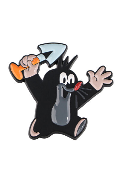 Choice 4 Cute Little Mole Brooches For Women Cartoon Enamel Pin Art Metal Bad...