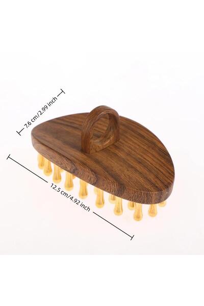 Choice فرشاة ميريديان من النحاس الصلب ذات 39 سنًا، بمقبض خشبي، مقاس واحد، متع...