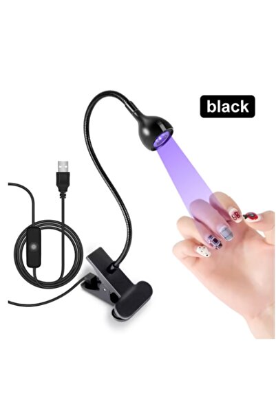 Choice USB black Nail LED UV Lamp for Drying Gel Nails Polish Clip-On Flexibl...