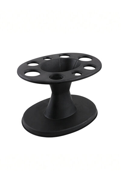 Choice رف تخزين أمشاط أسود بـ 8 فتحات | منظم بلاستيكي متين لفرش الشعر | تصميم...