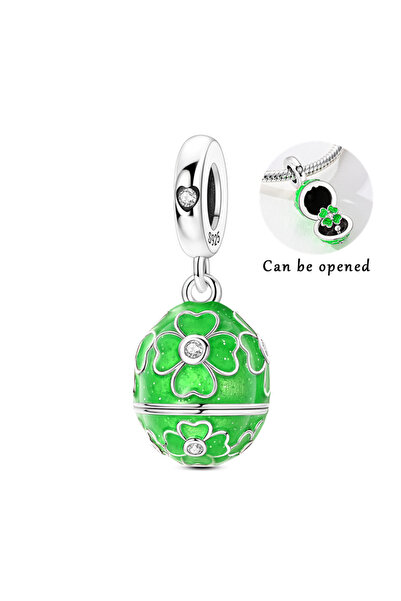 Choice KTC2068-2 Original Charms Beads 925 Sterling Silver Easter Egg Matryos...
