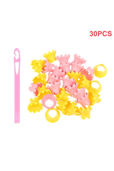 Choice 30Pcs 18/30Pcs Hair Root Perm Rods Bars Curlers With Hair Hook Hair Ro...