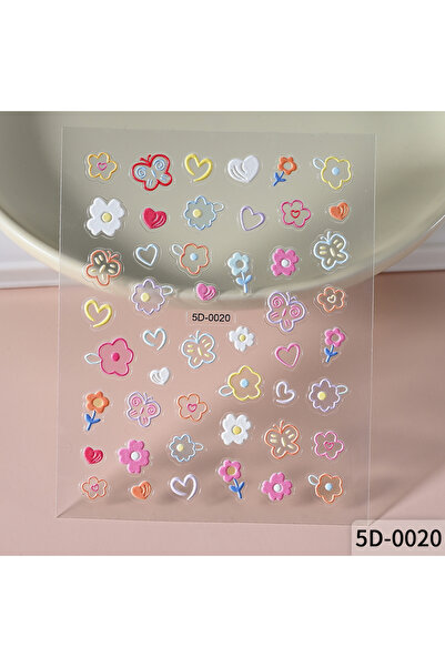 Choice 7 1Pcs 5D Graffiti Kitten Puppy Nail Art Sticker Lovely Lines Animal C...