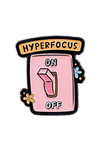 Choice 3 ADHD Awareness Enamel Pin Mental Health Quotes Brooch For Coat Women...