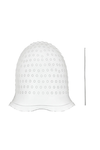 Choice White Silicone Hair Coloring Cap Hook Needle Professional Color Dye Hi...