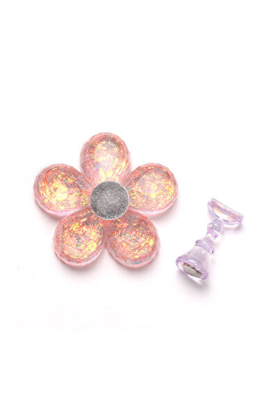 Choice GJ507-1 Aurora Magnetic Holder for Nail Tips, Plum Blossom Shaped Disp...