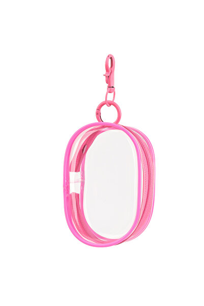 Choice Rose Portable Mini Clear Zipper Storage Bag With Keychain Makeup Brush...