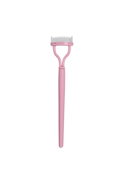 Choice pink 1Pc Eyelash Styling Eyelash Comb Separator Ergonomic Curved Comb ...