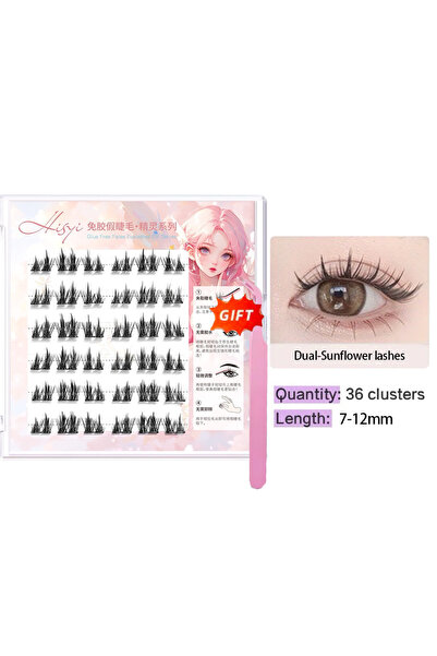 Choice3 Dual beauty Free Tweezer DIY 3D False Eyelashes 6 Rows Multi-Style Wa...