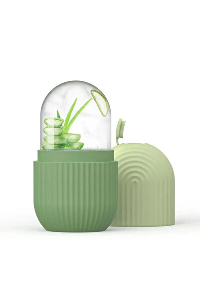 Choice قوالب مكعبات الثلج المصنوعة من السيليكون باللون الأخضر، أداة تدليك الو...