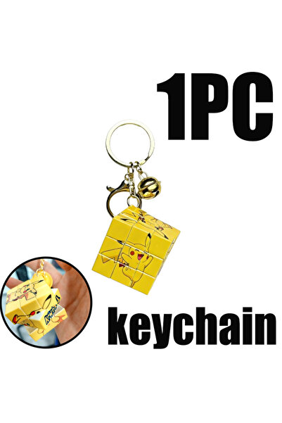 Choice mofang(1PC) Pokemon Creative Pikachu Mini Rubik's Cube Keychain Pendan...