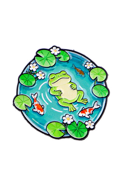 Choice دبوس مينا على شكل بطة وثعلب الماء، دبوس على شكل ضفدع، دبوس على شكل ضفد...