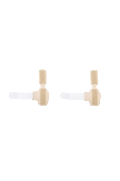 Choice1 قطعتان بيج اللون، نصف قطعة من جبيرة تقويم أصابع القدم لتصحيح أصابع ال...