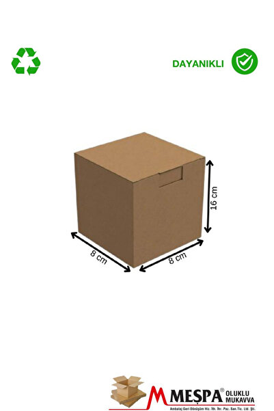MEŞPA AMBALAJ 8x8x16 cm Kahverengi Kargo Kutusu 25 ADET – Karton Ürün Gönderi...
