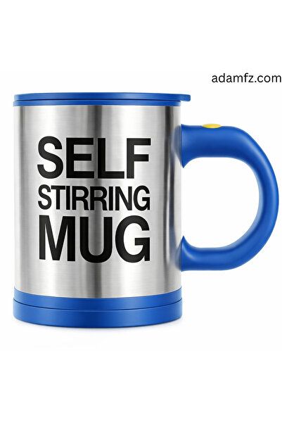AdamFz Self Stirring Mug – Automatic Mixing Coffee Cup, Battery Operated