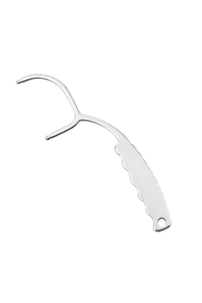 Choice طقم أسنان محمول من الفولاذ المقاوم للصدأ مكون من قطعتين مع بكرة خيط تن...