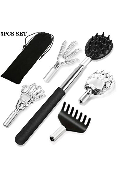 Choice مجموعة دوتريو المكونة من 5 قطع من أدوات حك الظهر القابلة للفصل، مع 3/4...