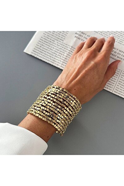 Choice Gold Color KunJoe Vintage Multi Layer Wide Bracelet for Women Punk CCB...