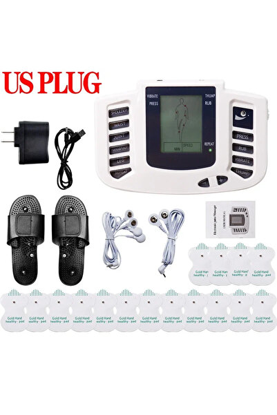 Choice1 US Plug Slippers TENS Pulse Body Massager Dual Channel Low-frequency ...