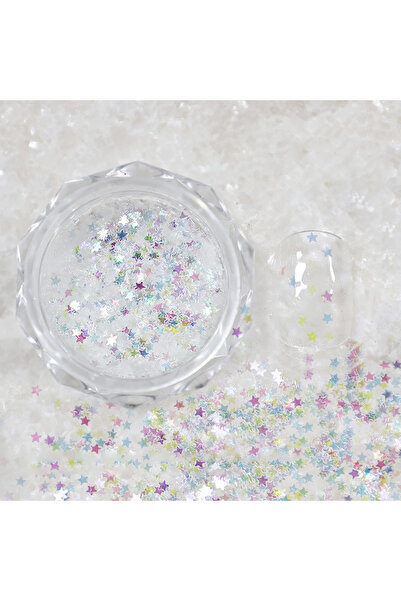 Choice Multicolor 1mm Mini Sparkling Star Nail Glitter Sparkling Pentagram Na...