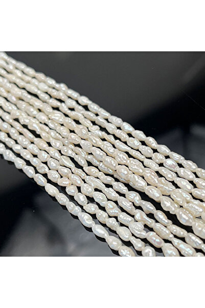 Choice 3-4mm Punch Natural Freshwater Pearl Beads Irregural Pearl Loose Beade...