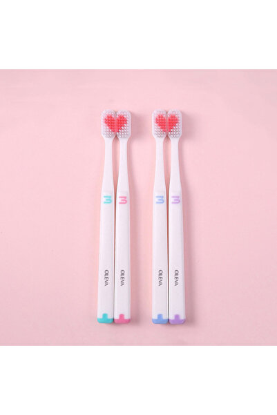 Choice فرشاة أسنان متعددة الاستخدامات (قطعتان) - فرشاة تنظيف الشعر الناعم للأ...